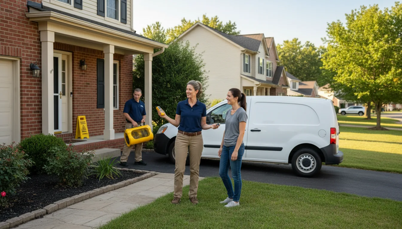 Residential water damage restoration in Bell City, LA